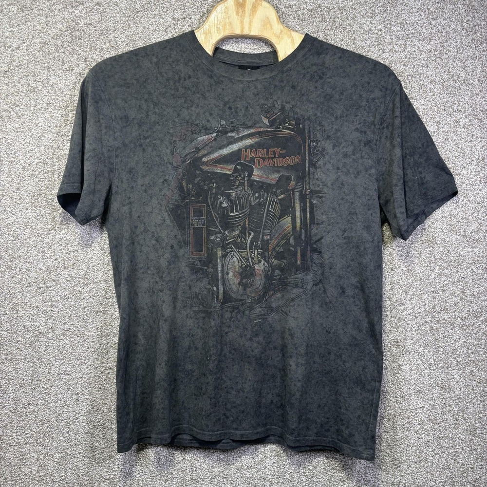 Harley-Davidson Shirt Mens XL Gray Hill City South Dakota Motorcycle Graphic Tee
